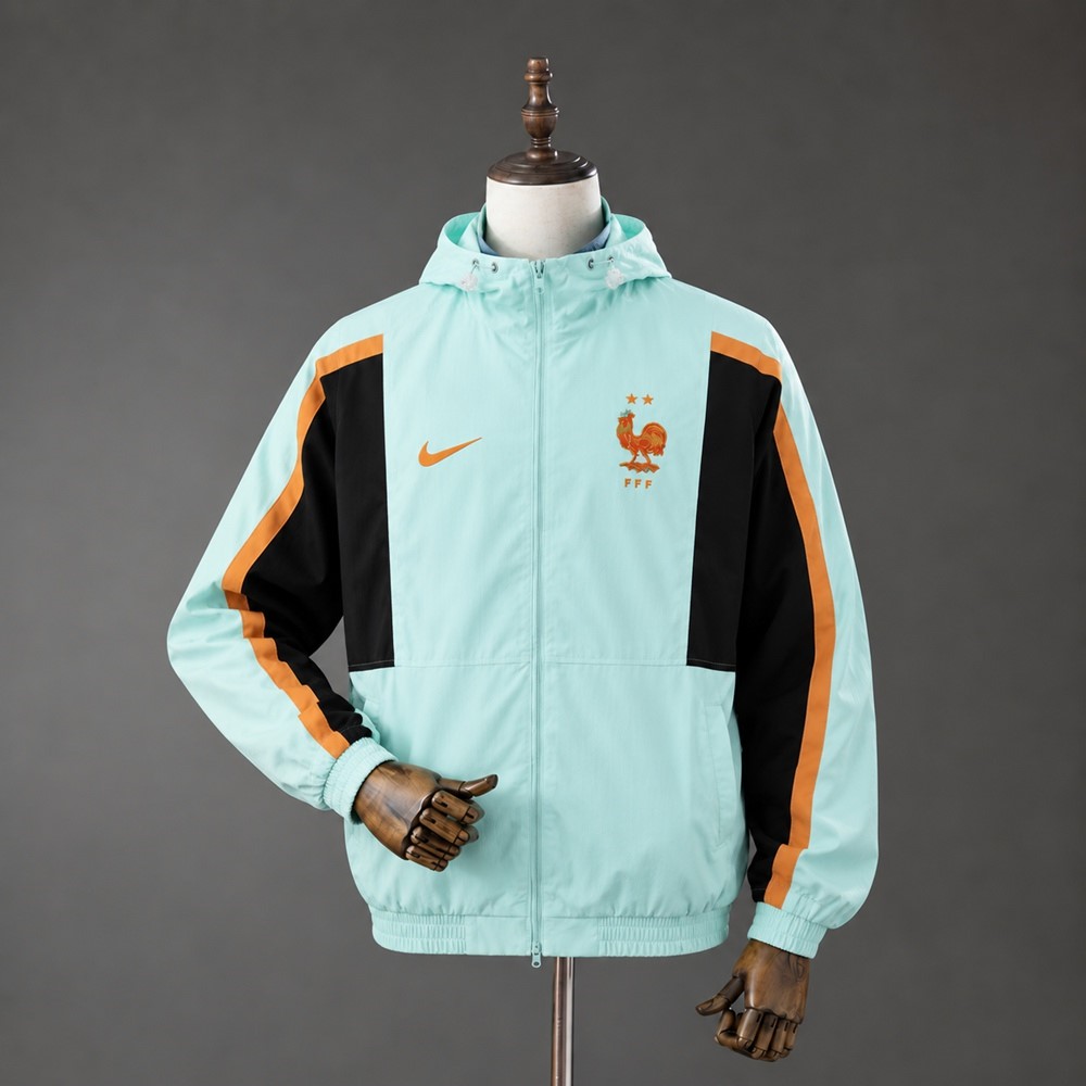 Sudadera con Capucha Francia Full-Zip 2026 2027 Verde